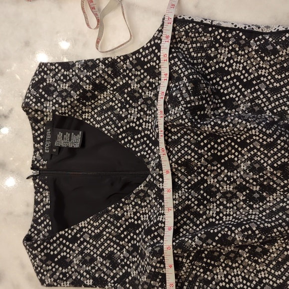 ETCETERA Sleeveless caviar dress digital snake print coordinating side panel 6 - Picture 9 of 12